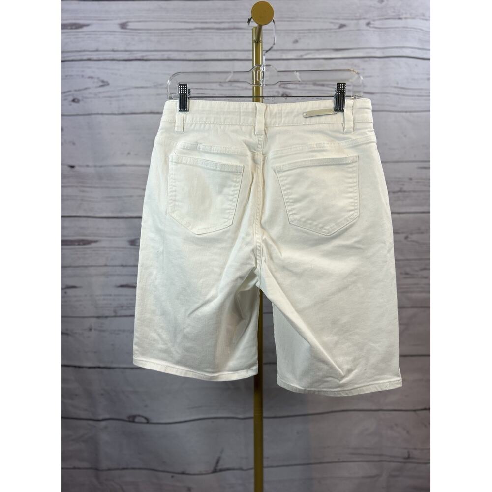 Soft Surroundings Ultimate Denim Shorts Womens S White Relaxed Stretch Mid Rise - Picture 2 of 6